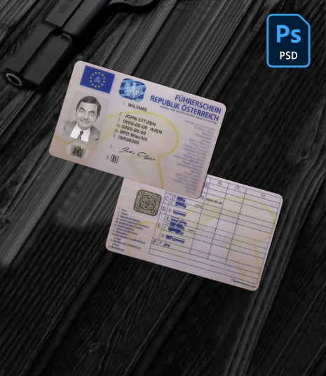 Austria driving license PSD